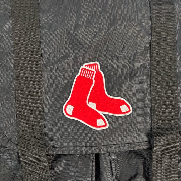 Boston Red Sox MLB Bag Tote Diaper Cross Body Black Sturdy 4 Pocket - Picture 2 of 12